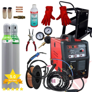 SET1 Poloautomatický svářecí zdroj 3 v 1 GRAFMIG 220 180A MIG / MAG MMA TIG-LIFT Welder Fantasy
